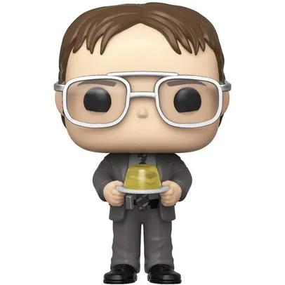 Boneco Funko Pop TV The Office - Dwight com Agrafador de gelatina