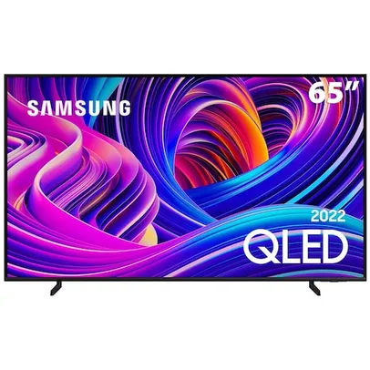 Smart TV 65 QLED 4K Samsung 65Q60B, Modo Game, Som em Movimento, Tela sem limites, Design slim, Visual livre de cabos, Alexa built in