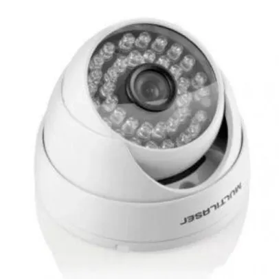 Câmera de Segurança Multilaser Dome 2.8mm 1.3MP SE180 Branco | R$ 65