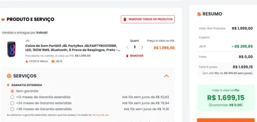 Imagem na descrição da promoção