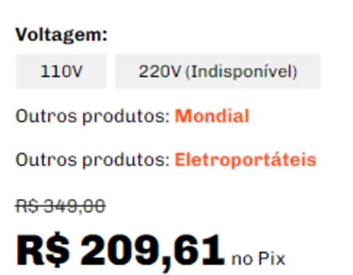 Imagem na descrição da promoção