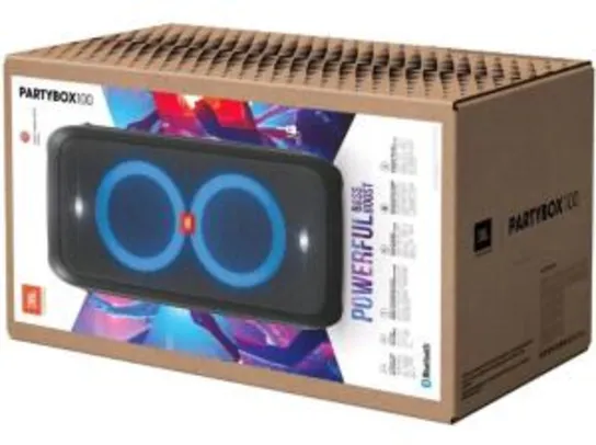 [C. OURO] Caixa de Som Bluetooth JBL Party Box 100 - 160W | R$1919
