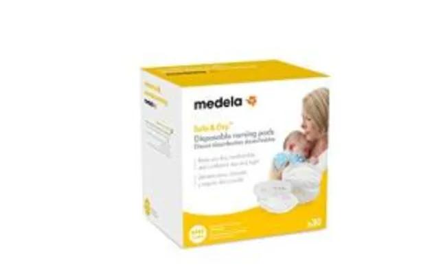 Absorvente Descartável para Seios, Medela, Branco, 30 Unidades, pacote de 30 | R$29