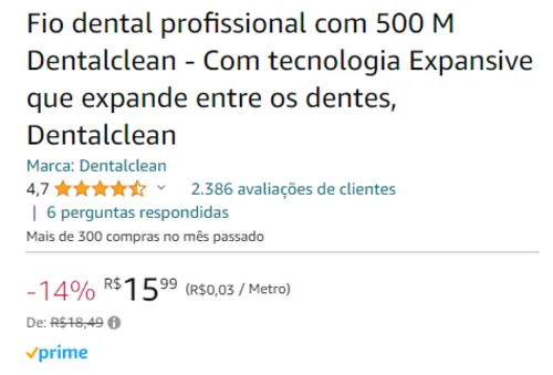 Imagem na descrição da promoção