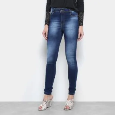 Calça Jeans Jezzian Jeans Skinny Destroyed - Azul R$56