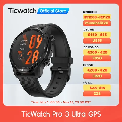 Smartwatch Ticwatch Pro 3 Ultra