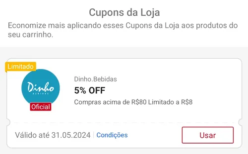 Imagem na descrição da promoção