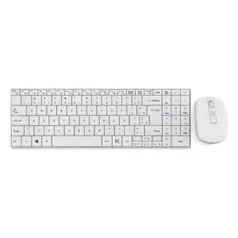 Teclado E Mouse Sem Fio 2.4 Ghz Multimidia Branco - Tc203 R$ 45