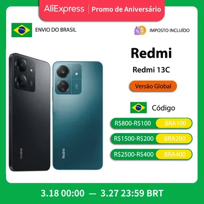 [Do Brasil] Xiaomi Redmi 13C Versão Global