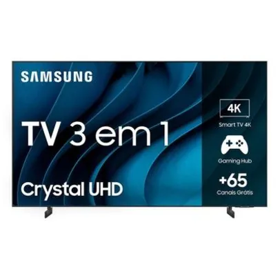 Smart TV 50 Polegadas Samsung Crystal UHD 4K, 3 HDMI, 2 USB, Bluetooth, Wi-Fi, Gaming Hub, Tela sem limites, Alexa built in - UN50CU8000GXZD