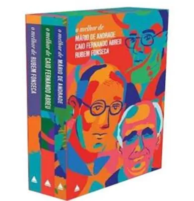 Box 3 livros [R$5,00 Pagando com AME]  [Melhor de Mário de Andrade, Caio Fernando Abre, Rubem Fonseca]