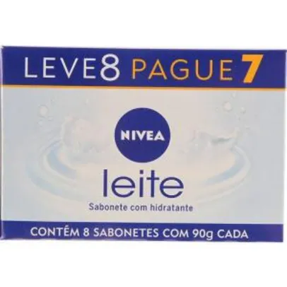 Sabonete Nivea Hidratante Proteínas do Leite 8 Unidades - 90g R$ 7