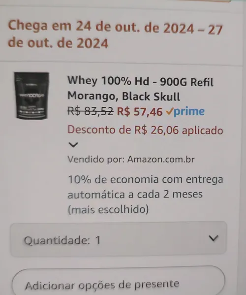 Imagem na descrição da promoção