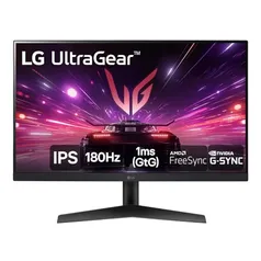 [APP]Monitor Gamer LG UltraGear 24” IPS, Full HD, 180Hz, 1ms (GtG), HDMI, DisplayPort, HDR10, sRGB 99%, NVIDIA® G-SYNC®, AMD FreeSync™ - 24GS60F-B