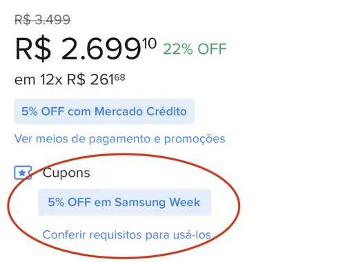 Imagen na descrição da promoção