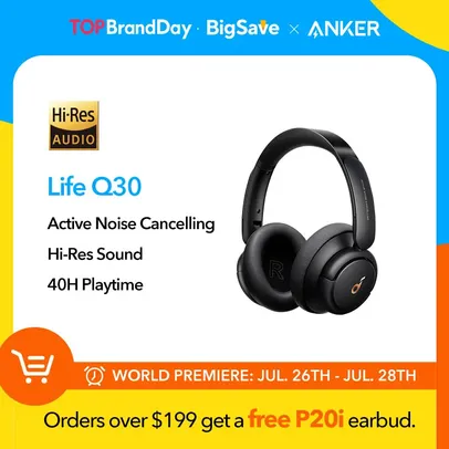 Fone sem fios Anker-Life Q30 Bluetooth