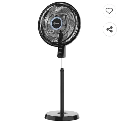 Ventilador Oster Super Breeze Ovtr880 Preto 127V