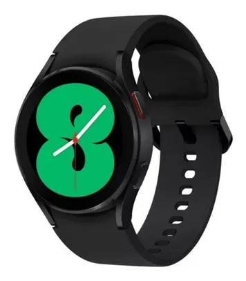 Samsung Galaxy Watch4 (Bluetooth) 1.2" caixa 40mm de Alumínio Black, Pulseira Black SM-R860