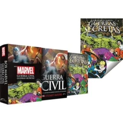 [SUBMARINO] Box - Marvel: Guerra Civil e Guerras Secretas (Edição Slim) + Pôster R$ 19,90 -  60% OFF