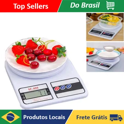 [R$9,35Moedas/BR] Balança Digital De Precisão Cozinha 10kg Nutrição E Dieta