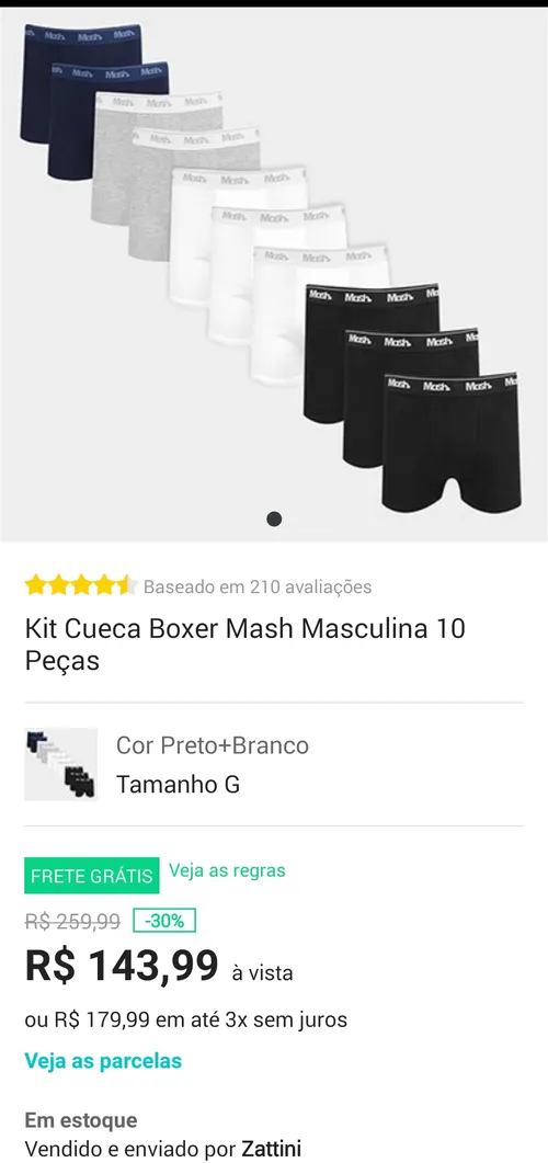 Imagem na descrição da promoção