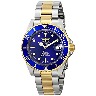 Invicta Relógio automático masculino Pro Diver Collection Coin-Edge, Aço inoxidável, 40 mm, mergulhador, relógio automático