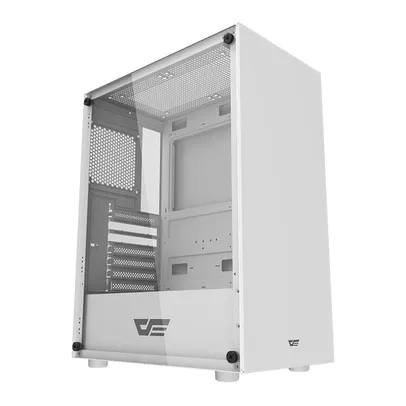 GABINETE GAMER AIGO DARKFLASH DK100, MID-TOWER, LATERAL DE VIDRO, BRANCO, DK100-WH