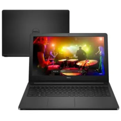 Notebook Dell Inspiron I15-5566-D10P, Intel Core i3-6006U, 4GB, 1TB, LED 15.6 R$1.449