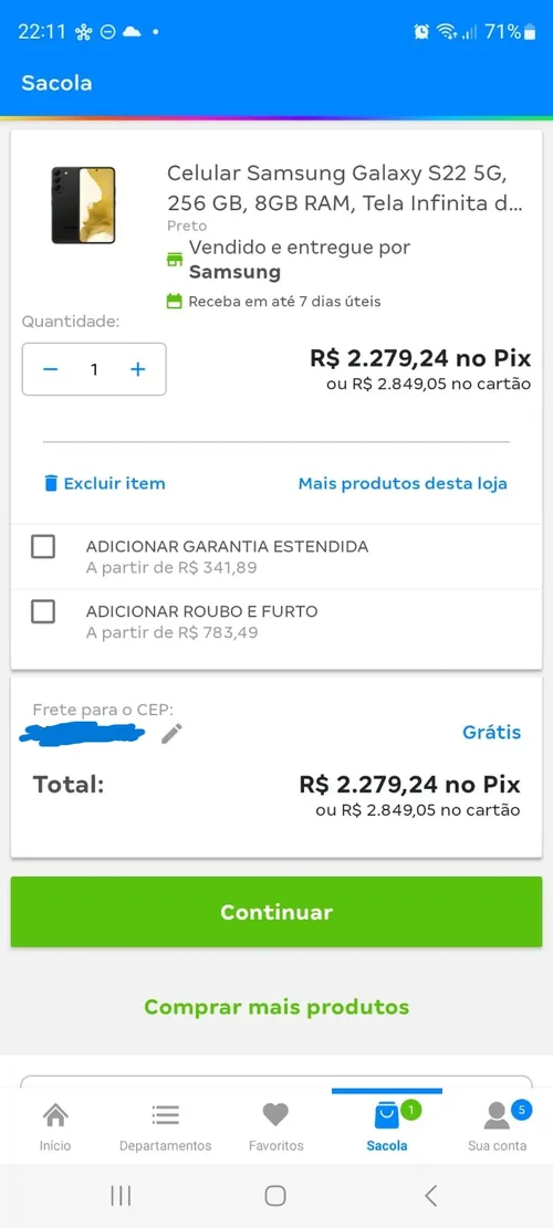 Imagem na descrição da promoção