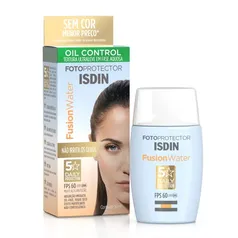 [REC] ISDIN Protetor Solar Facial Fusion Water 5 Stars Fps 60 Sem Cor - 30Ml