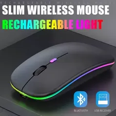 [Novos Usuários] - Mouse sem Fio Bluetooth com Bateria recarregável 