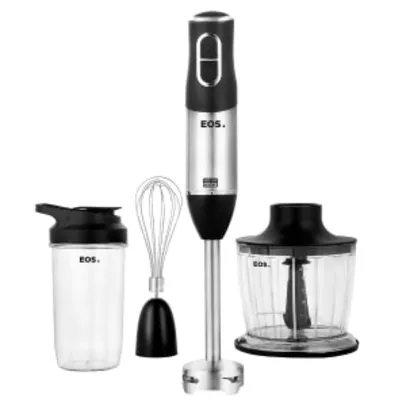 Mixer EOS 3 Em 1 2 Velocidades 600W Inox e Preto EMX02 110V