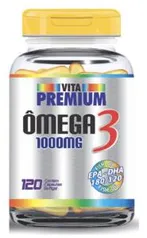 Ômega 3 Fish Oil Óleo de Peixe Vita Premium 1000mg 120 Cáps - R$32