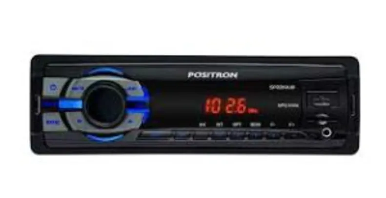 Som Automotivo SP2210UB Media Receiver, MP3, USB, Leitor de Cartão, Entrada Auxiliar - Pósitron - R$ 96