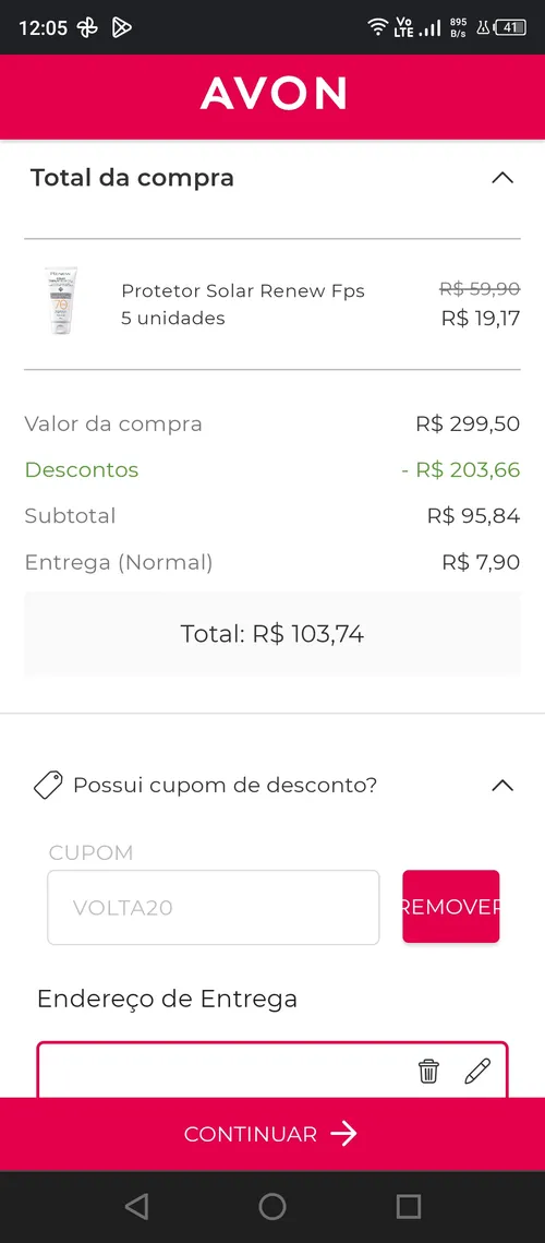 Imagem na descrição da promoção