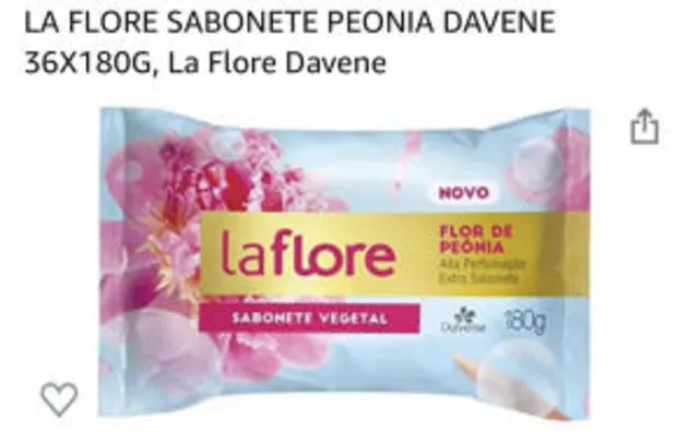 [Prime] LA FLORE SABONETE PEONIA DAVENE 36X180G