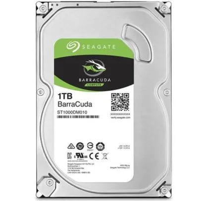 HD Seagate BarraCuda, 1TB, 3.5´, SATA - ST1000DM010 | R$240