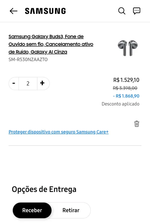 Imagem na descrição da promoção