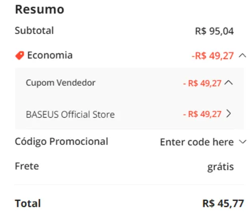 Imagem na descrição da promoção