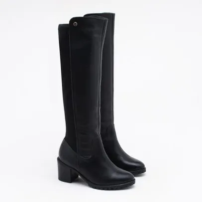 Bota Cano Alto Via Marte Floater Skin Preta Preto - 34