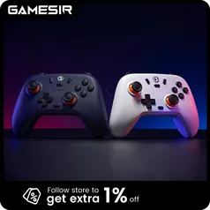 [MOEDAS R$ 84,38/APP/TX Inclusa] Controle Sem Fio Gamesir T4 Nova Lite, Analógicos Hall Effect