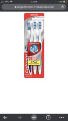 Escova Dental Colgate 360º Luminous White 3unid Promo