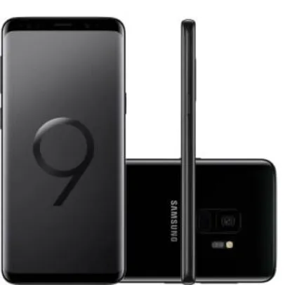 Smartphone Samsung Galaxy S9 Preto Tela Infinita de 5,8" Câmera de 12MP 128GB - R$3.084