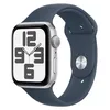 Imagem do produto Apple Watch Se Gps Caixa Prateada De Alumínio 44mm Pulseira Esportiva azul-tempestade P/M