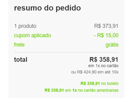 Imagem na descrição da promoção