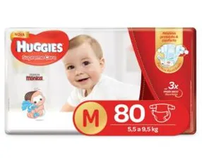 Fralda HUGGIES Supreme Care M - 80 Fraldas | R$46