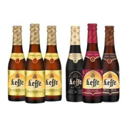 [EMPÓRIO DA CERVEJA] Kit Leffe: 3 Blonde + 1 Brown + 1 Radieuse + 1 Royale - R$30