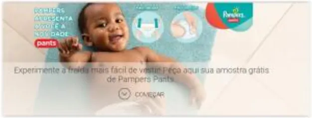 [Voltou] Ganhe 4 fraldas de Pampers (Confort Sec Pants tamanho M)