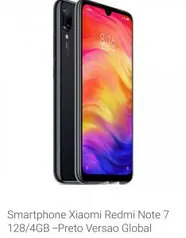 Xiaomi  Redmi Note 7  preto  e Azul 128 GB (VERSÃO GLOBAL)