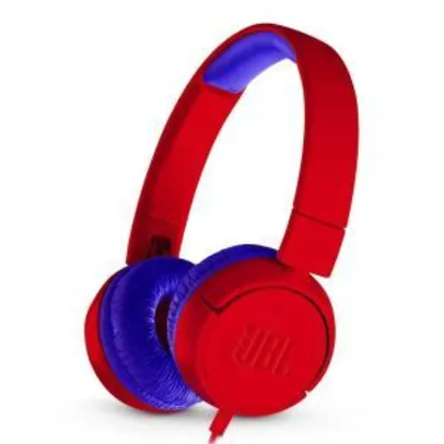 Fone de Ouvido Infantil JBL Jr300 On Ear - Vermelho - R$57